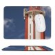 yanfind The Mouse Pad Building Lisbon Lighthouse Tower Portugal Sea Sky Observation Lighthouse City Clouds Dock Pattern Design Stitched Edges Suitable for home office game