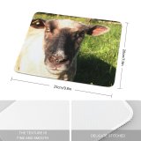 yanfind The Mouse Pad Family Vertebrate Portait Terrestrial Sheep Grass Cow Pasture Snout Goat Sheep Pattern Design Stitched Edges Suitable for home office game