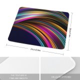 yanfind The Mouse Pad Abstract ASUS ZenBook Pro Duo Spectrum Waves Colorful Pattern Design Stitched Edges Suitable for home office game
