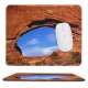 yanfind The Mouse Pad Bridges Sky Geology Southwest Rocks Bridge Land Landscape West Stone Mountains Stones Pattern Design Stitched Edges Suitable for home office game