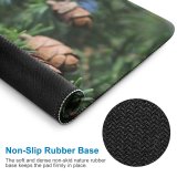 yanfind The Mouse Pad Abies Tree Pine Cone Plant Fir Larch Free Fall Yew Insect Pattern Design Stitched Edges Suitable for home office game
