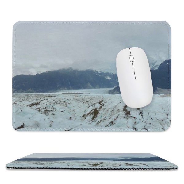 yanfind The Mouse Pad Aire Hielo Glaciar Domain Pictures Outdoors Snow Glacier Wild Ice Naturaleza Pattern Design Stitched Edges Suitable for home office game