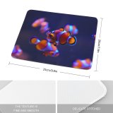 yanfind The Mouse Pad Clownfish Aquarium Underwater Pattern Design Stitched Edges Suitable for home office game