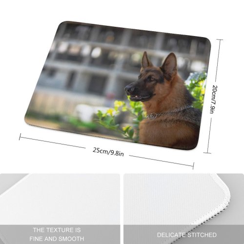 yanfind The Mouse Pad Dog German Pet Pictures Domain Images Public Pattern Design Stitched Edges Suitable for home office game
