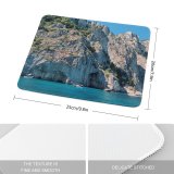 yanfind The Mouse Pad Boats Amazing Beautiful Vacation Adventure Daylight Travel Formations Capri Watercrafts Geological Outdoors Pattern Design Stitched Edges Suitable for home office game