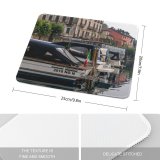 yanfind The Mouse Pad Boats Building River Transportation City Italy System Canal Town Watercrafts Pattern Design Stitched Edges Suitable for home office game