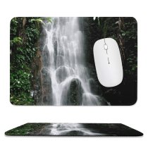 yanfind The Mouse Pad Chute Flow Waterfall Resources Waterfall Jungle Fountain Landscape Vegetation Natural Watercourse Rocky Pattern Design Stitched Edges Suitable for home office game