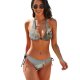 yanfind Bikini Golden Dog Pet Sea Vertebrate Canidae Carnivore Sporting Fun Women's Sexy Backless Swimwear Two Piece Summer