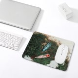 yanfind The Mouse Pad Boats Above From Eye Bird's Watercrafts Aerial Shot Pattern Design Stitched Edges Suitable for home office game