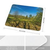 yanfind The Mouse Pad Scenery Field Tree Grass Mound Rural Plant Free Outdoors Farm Pasture Pattern Design Stitched Edges Suitable for home office game