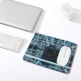 yanfind The Mouse Pad Blur Infinity Matrix Design Lens Grid Technology Electronics Light Picture Shapes Reflections Pattern Design Stitched Edges Suitable for home office game
