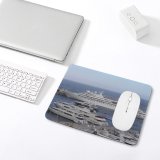 yanfind The Mouse Pad Marine Vehicle Ship Port Motor Sea Harbour Ship Seaport Marina Watercraft Naval Pattern Design Stitched Edges Suitable for home office game