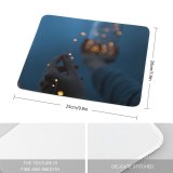 yanfind The Mouse Pad Blur Girl Magic Dark Design Illuminated Lights Jar Portable Hands Depth Touch Pattern Design Stitched Edges Suitable for home office game