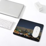 yanfind The Mouse Pad Building HDR Exposure Settlement Area Downtown City Brazil Night Sky Lights Street Pattern Design Stitched Edges Suitable for home office game