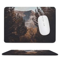 yanfind The Mouse Pad Abies Road Pine Plant Spruce Pictures PNG Outdoors Unsaturated Tree Fir Pattern Design Stitched Edges Suitable for home office game