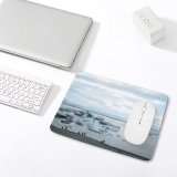 yanfind The Mouse Pad Shore Arctic Beach Domain Iceland Pictures Winter Cloud Outdoors Snow Glacier Pattern Design Stitched Edges Suitable for home office game