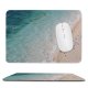 yanfind The Mouse Pad Recreation Seaside Beach Crystal Harmony Aerial Lagoon Resort Clear Trip Relax Sand Pattern Design Stitched Edges Suitable for home office game