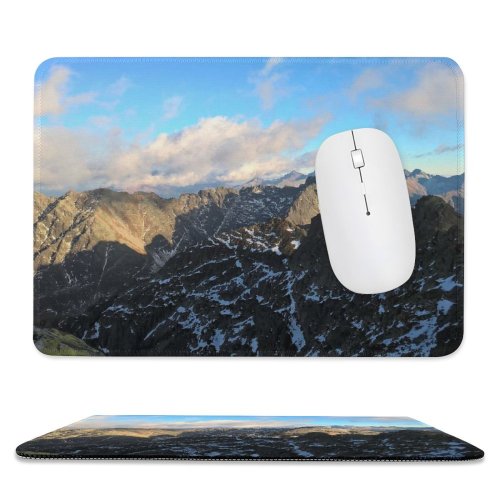 yanfind The Mouse Pad Landscape Peak Wilderness Slope Pictures Cloud Outdoors Stock Cumulus Free Range Pattern Design Stitched Edges Suitable for home office game