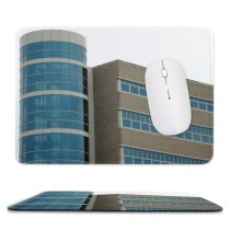 yanfind The Mouse Pad Figure Building Building Fashion Beautiful Gradient Tower Concrete Area Crowd Corporate Doors Pattern Design Stitched Edges Suitable for home office game