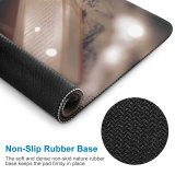 yanfind The Mouse Pad Blur Focus Dark Illuminated Lights Life Depth Field String Light Still Pages Pattern Design Stitched Edges Suitable for home office game