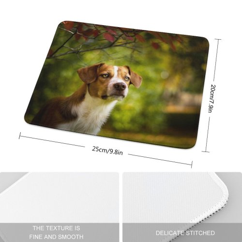 yanfind The Mouse Pad Dog Pet Wallpapers Pictures PNG Hound Images Beagle Pattern Design Stitched Edges Suitable for home office game