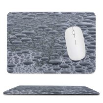 yanfind The Mouse Pad Cobblestone Rain Drop Pebble Winter Rock Freezing Pattern Design Stitched Edges Suitable for home office game