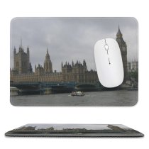 yanfind The Mouse Pad Building Parliament Sky Britain Tower Landmark Clock Ben City England Clock Big Pattern Design Stitched Edges Suitable for home office game
