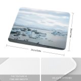 yanfind The Mouse Pad Shore Arctic Beach Domain Iceland Pictures Winter Cloud Outdoors Snow Glacier Pattern Design Stitched Edges Suitable for home office game