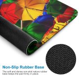 yanfind The Mouse Pad Otto Berkeley Umbrellas Colorful Multicolor Artistique Overhead Vibrant Pattern Design Stitched Edges Suitable for home office game