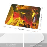 yanfind The Mouse Pad Maple Dusk Autumn Woody Leaves Maple Plant Fall Leaf Leaf Tree Tree Pattern Design Stitched Edges Suitable for home office game