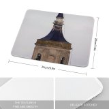 yanfind The Mouse Pad Chapel Church Place Cadiz Clouds Spire Tower Steeple Architecture Sky Worship Rain Pattern Design Stitched Edges Suitable for home office game