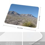 yanfind The Mouse Pad Chaparral Nevada Wilderness Canyon Plant Landscape Desert Mountainous Shrubland Rock Sky Mountain Pattern Design Stitched Edges Suitable for home office game