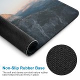 yanfind The Mouse Pad Landscape Peak Sunrise National Yosemite Activities Leisure Pictures Outdoors Grey Sunset Pattern Design Stitched Edges Suitable for home office game