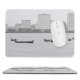 yanfind The Mouse Pad Boats City Sea Buildings Beach Ocean Cityscape Pattern Design Stitched Edges Suitable for home office game