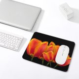 yanfind The Mouse Pad Comfreak Flowers Dark Tulips Spring Colorful Blossom Pattern Design Stitched Edges Suitable for home office game