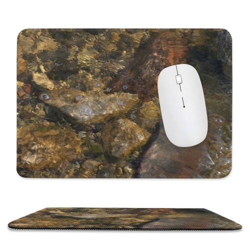 yanfind The Mouse Pad Wave Waves Sea Beach Stone Stones Abstract Bubble Bubbles Wall Refraction Light Pattern Design Stitched Edges Suitable for home office game