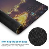 yanfind The Mouse Pad Nattu Adnan Quarry Bay Park Hong Kong City Cityscape Night Time City Pattern Design Stitched Edges Suitable for home office game