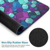 yanfind The Mouse Pad Abstract Cubes Colorful Patterns Pattern Design Stitched Edges Suitable for home office game