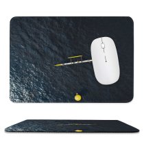 yanfind The Mouse Pad Boating Boats Photo Motor Coast Dark Exploration Top Travel Ripples Boat Transportation Pattern Design Stitched Edges Suitable for home office game