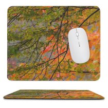 yanfind The Mouse Pad Maples Pentax Fall Branches Woody D Branch Vegetation Maple Plant Branch Desktop Pattern Design Stitched Edges Suitable for home office game