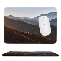yanfind The Mouse Pad Luca Bravo Giau Pass Mountains Dolomites Mist Foggy Landscape Italy Pattern Design Stitched Edges Suitable for home office game