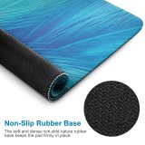 yanfind The Mouse Pad Abstract Feathers CGI Teal Vivo X Pattern Design Stitched Edges Suitable for home office game