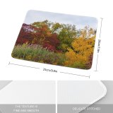 yanfind The Mouse Pad Abies Rouge Road National Plant Pictures Outdoors Stock Urban Tree Fir Pattern Design Stitched Edges Suitable for home office game