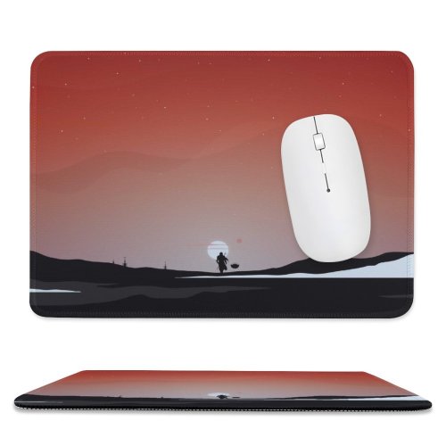 yanfind The Mouse Pad Dpcdpc Movies Mandalorian Star Wars Dark Sky TV Pattern Design Stitched Edges Suitable for home office game