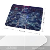 yanfind The Mouse Pad Otto Berkeley London City Cityscape Night Lights Skyscrapers Tower Gherkin Heron Tower Pattern Design Stitched Edges Suitable for home office game