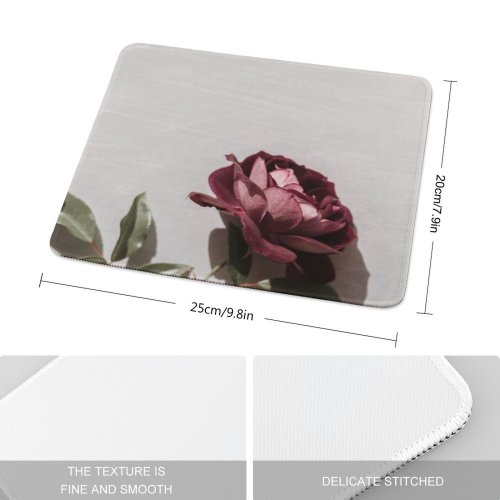 yanfind The Mouse Pad Free Flower Petal Rose Stock Geranium Plant Blossom Images Leaf Pattern Design Stitched Edges Suitable for home office game