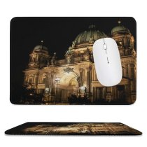 yanfind The Mouse Pad Building Building Classicism Dangerous Place Basilica Minster Church Structure Night Sky Construction Pattern Design Stitched Edges Suitable for home office game