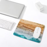 yanfind The Mouse Pad Canary Islands Spain Aerial Ocean Sea Waves Beach Landscape Drone Photo Pattern Design Stitched Edges Suitable for home office game