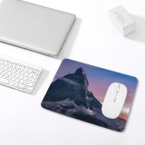 yanfind The Mouse Pad Matterhorn Mountain Dusk Peak Sunrise Switzerland Pattern Design Stitched Edges Suitable for home office game