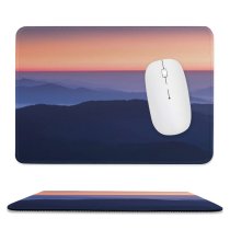 yanfind The Mouse Pad Claudio Testa Sunset Sky Mountains Foggy Mountain Range Pattern Design Stitched Edges Suitable for home office game